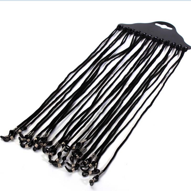 Hot Sale 12pcs/set Black Nylon - Sunglass Retainer Cord ulasan dan harga