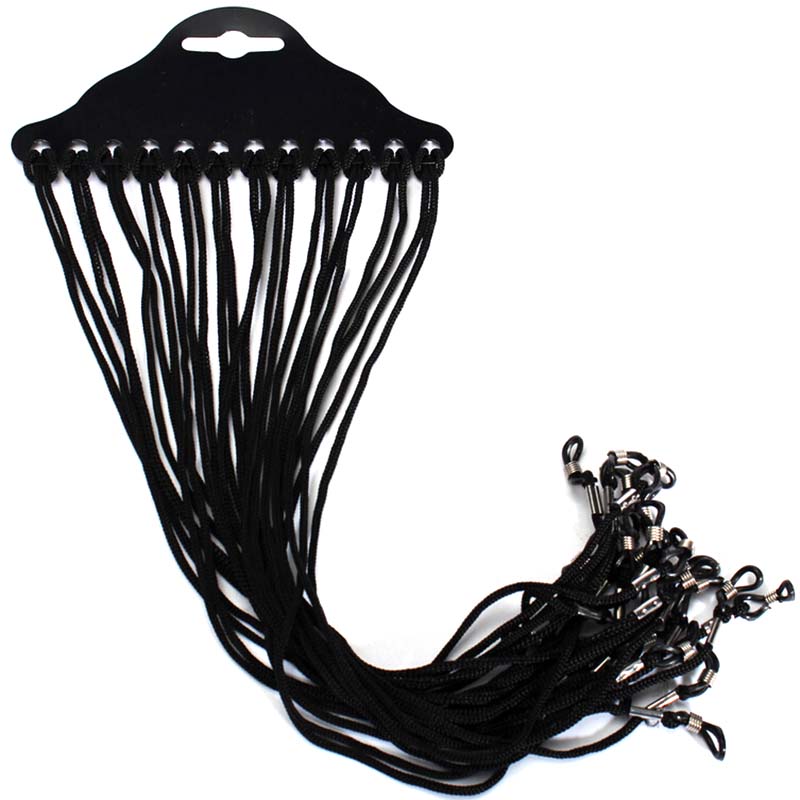 Hot Sale 12pcs/set Black Nylon - Sunglass Retainer Cord ulasan dan harga