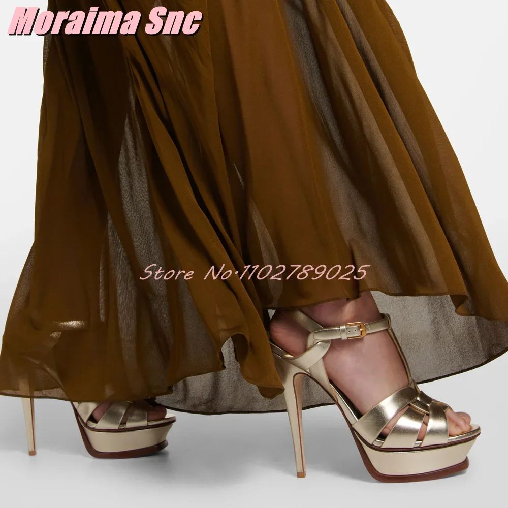 Platform Waeve T-strap Square  - Casual Sandal Leather ulasan dan harga