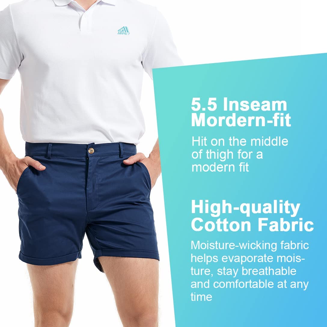 AIMPACT Men's Summer Slim-fit  - Shorts Chino Slim ulasan dan harga