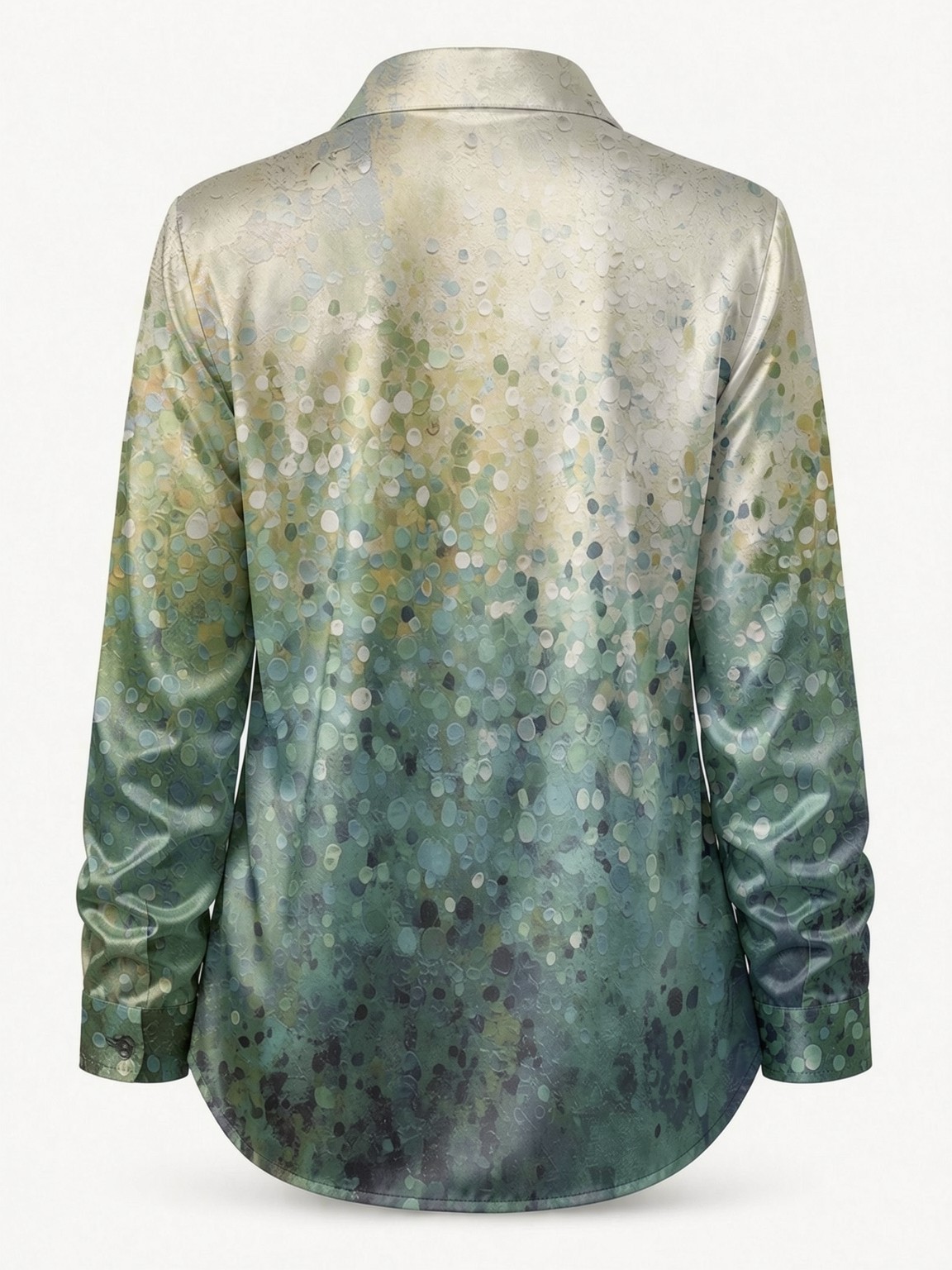 Women's Long-Sleeved Floral Pr - Resort Shirt Floral ulasan dan harga