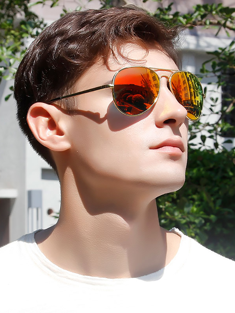 Polarized pilot sunglasses man - Sunglasses Aviator Polarized ulasan dan harga