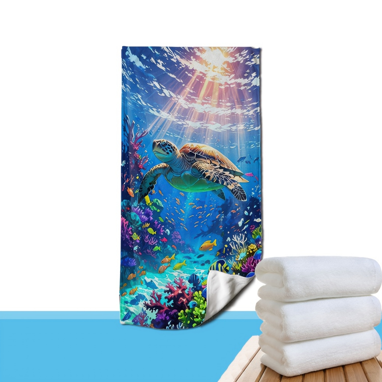 1pc Large Quick-Dry Beach Towe - Beach Towel Large ulasan dan harga