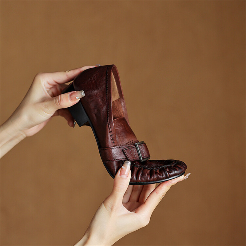 New Autumn Genuine Leather Wom - Casual Sandal Leather ulasan dan harga