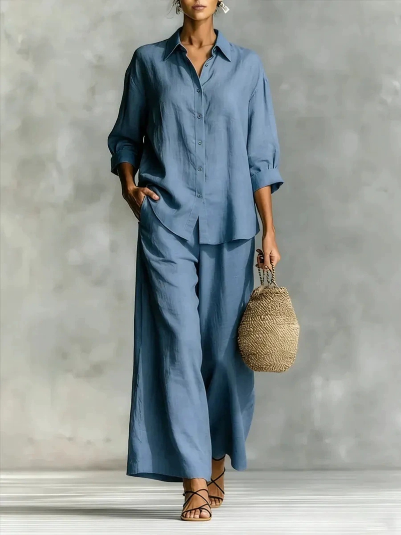 Women's New 7-Sleeve Shirt & W - Linen Shirt Breathable ulasan dan harga