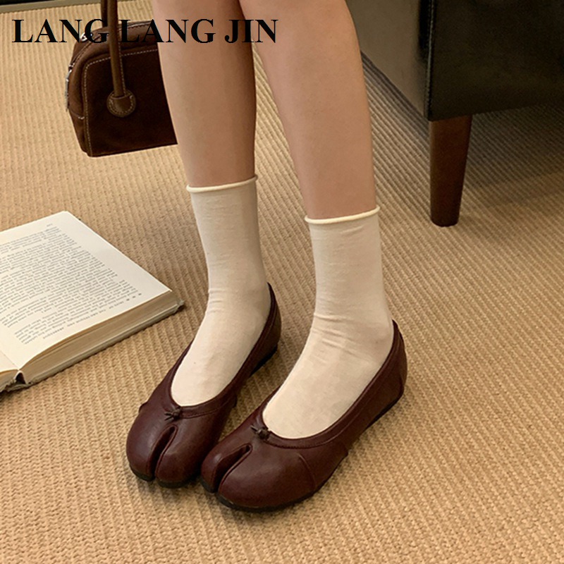 Spring Split Toe Women Ballet  - Espadrille Slip On ulasan dan harga