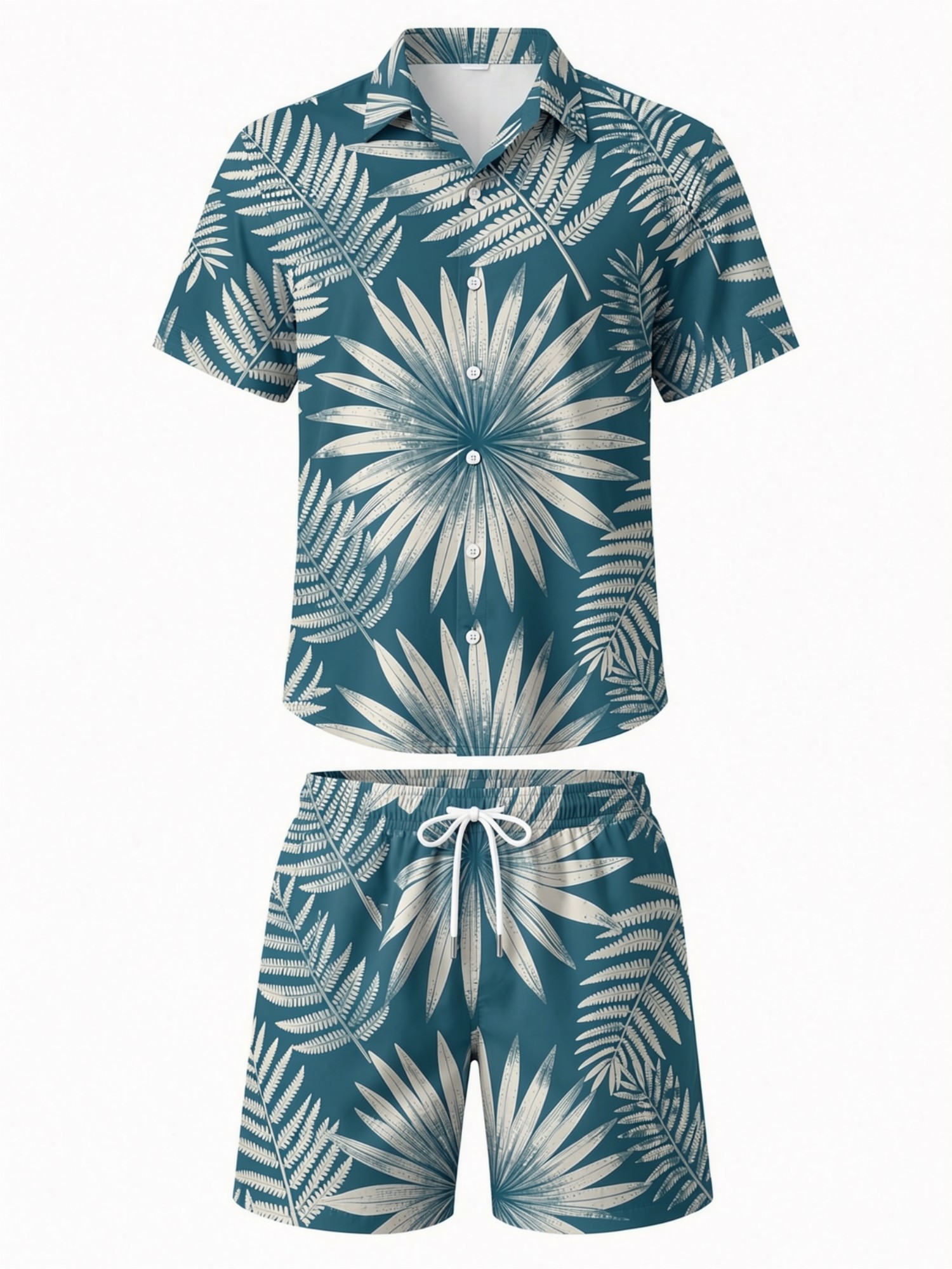 Mens Floral Short Sleeve Shirt - Resort Shirt Floral ulasan dan harga
