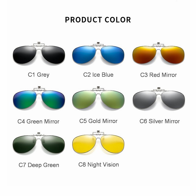 Polarized Sunglasses Lens clip - Sunglasses Aviator Polarized ulasan dan harga