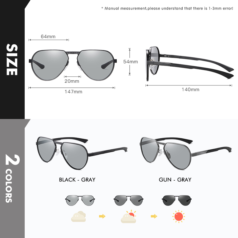 LIOUMO Aluminum Magnesium Fram - Sunglasses Aviator Polarized ulasan dan harga