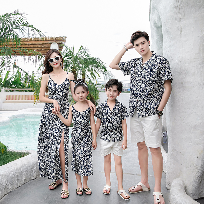 Family Matching Outfit Floral  - Resort Shirt Floral ulasan dan harga